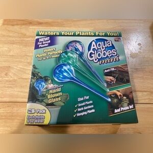Aqua Globes mini. New in box. Contains 3 per box. I have 2 boxes available. NWT